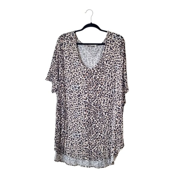Maurices Plus Size 24/7 Flawless Leopard Tunic Top - Picture 2 of 7